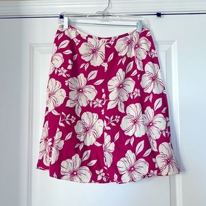 Ann Taylor springy floral skirt